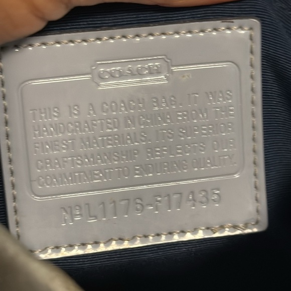 Coach | F17435 Light Blue Grey Crossbody Bag - Classic Cs - Canvas & Leather - Picture 5 of 5